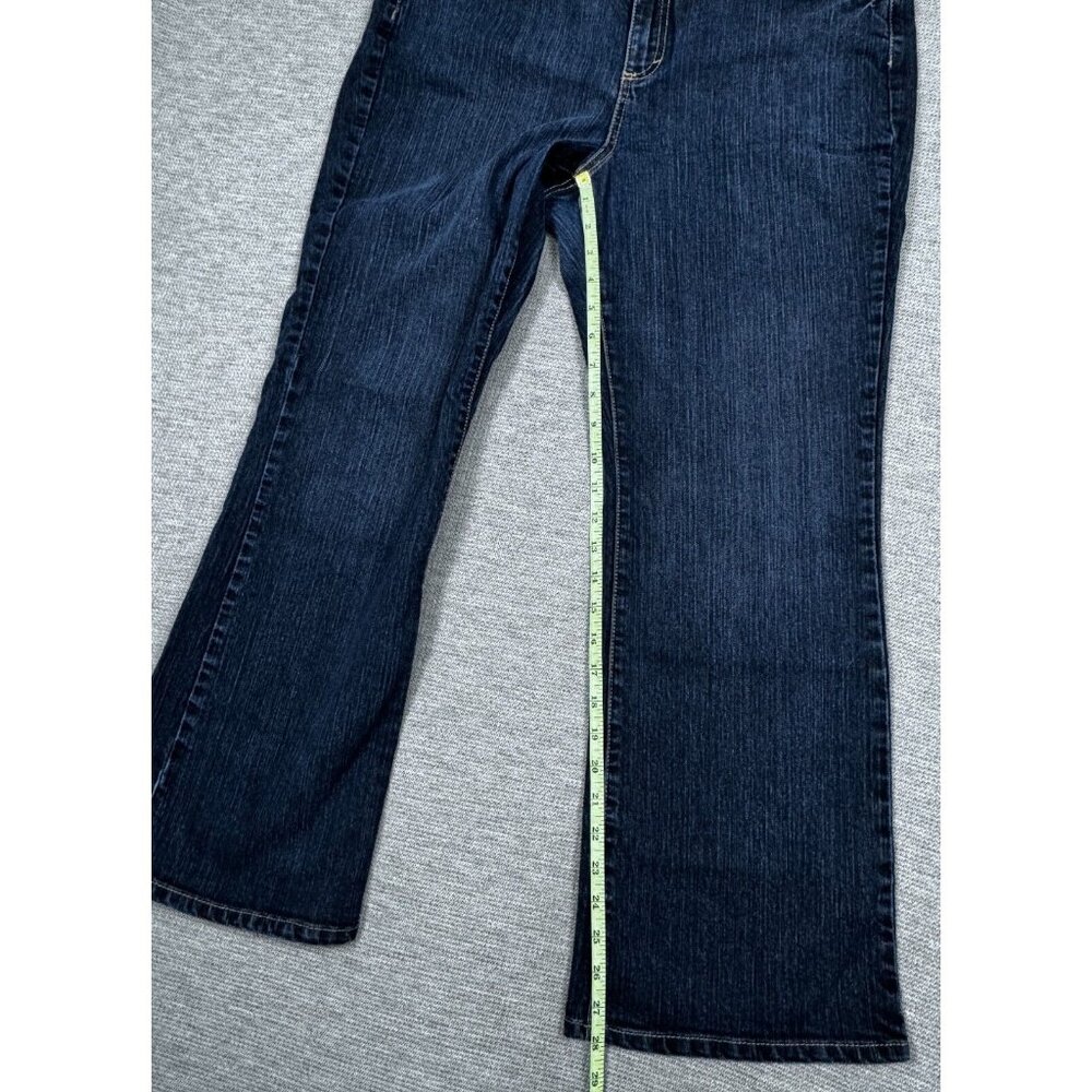 Jeanstar Premium Denim Elle Jeans Womens Size 16P Dark Blue Mid Rise Average - Picture 11 of 13